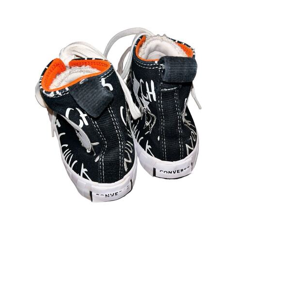 Converse Men's Black‎ Not A Chuck Graffiti Sneakers Size 5 Preowned - Picture 4 of 12